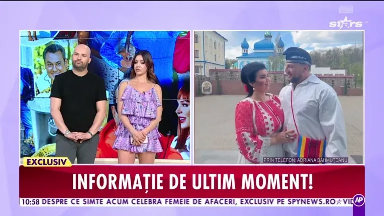 Adriana Bahmuteanu s-a casatorit in costum popular!