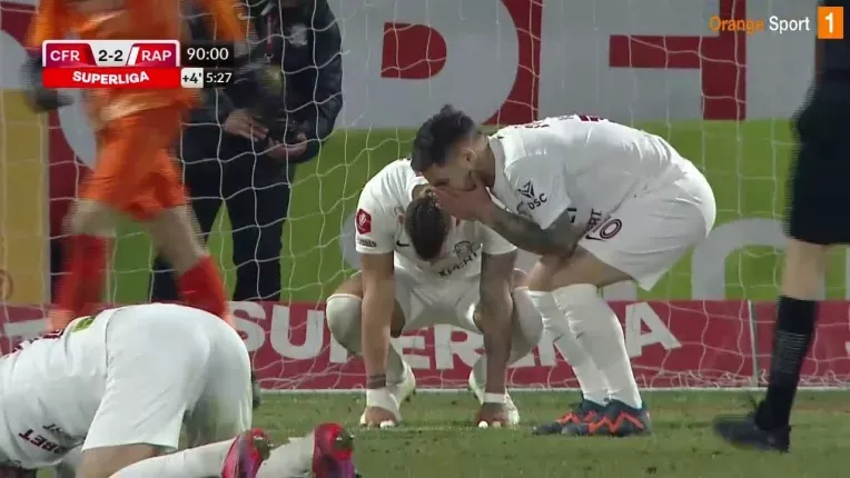 CFR - Rapid 2-2. Meci spectaculos, final nebun, etapa excelenta pentru Farul