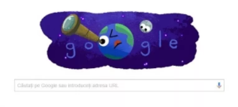 Doodle-ul afisat joi de Google are forma unei scurte animatii in care apar 7 planete insufletite