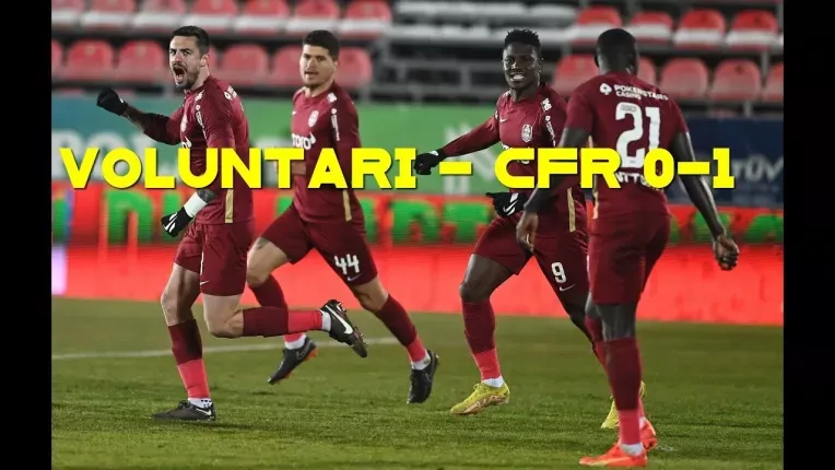 FC Voluntari - CFR Cluj 0-1. Ardelenii obtin a 11-a victorie din 11 jocuri cu ilfovenii