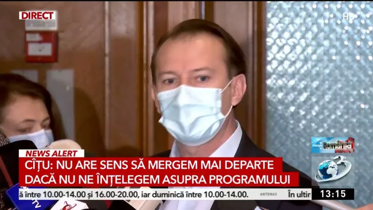 Florin Citu, inainte de negocieri: "Nu putem avea premier fara un program de guvernare"