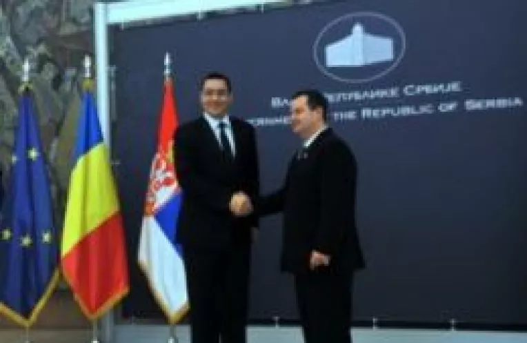 Guvernul Romaniei sprijina Serbia in negocierile pentru integrarea in Uniunea Europeana