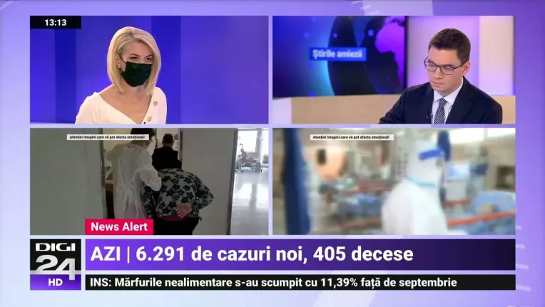 Scade numarul cazurilor noi de COVID-19, insa au fost raportate peste 400 de decese