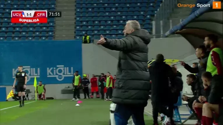  Univ. Craiova CFR Cluj 1-1. Campioana a condus, dar a obtinut cu emotii remiza
